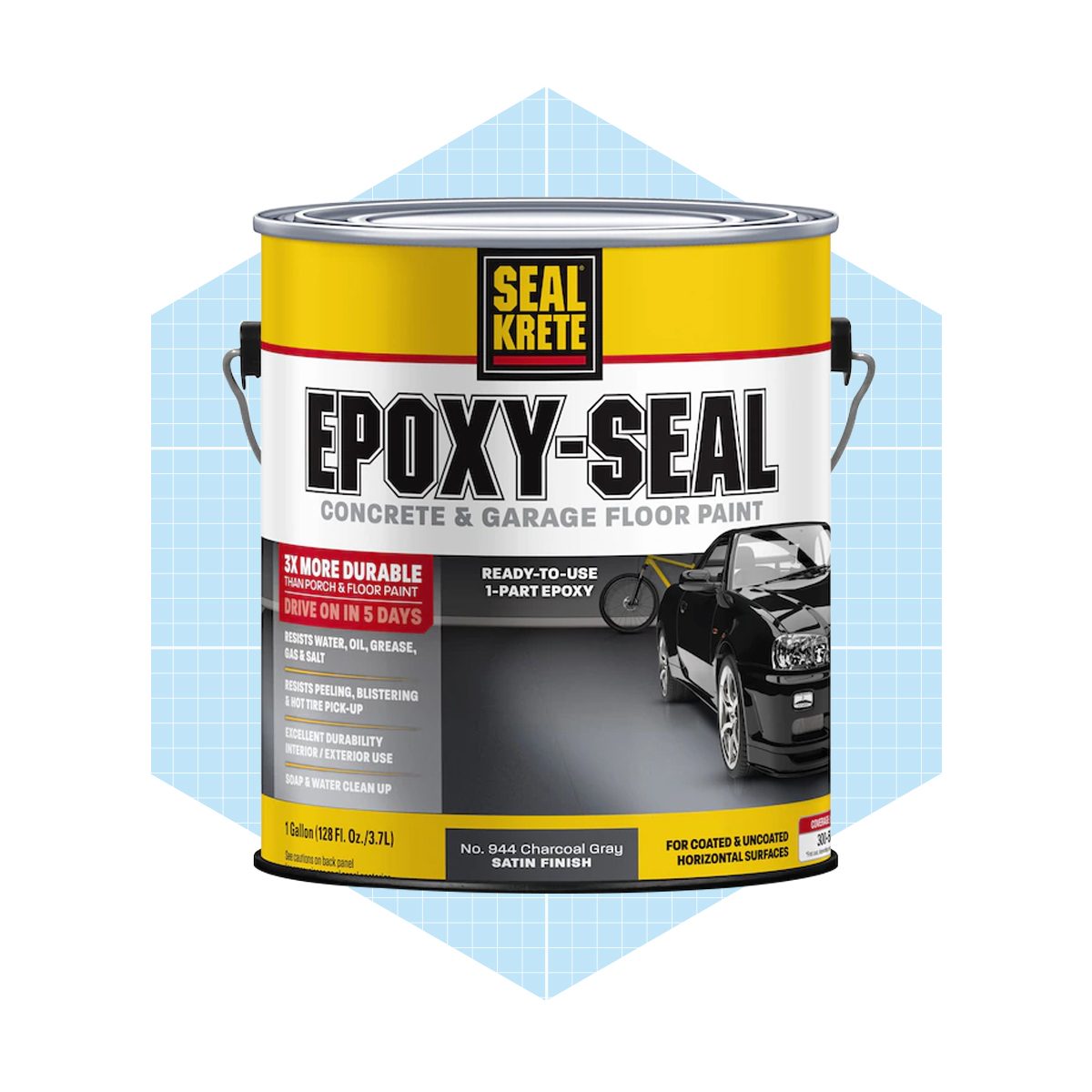 Seal Krete Epoxy Seal 1 Part Charcoal Gray Satin Concrete And Garage Floor Paint