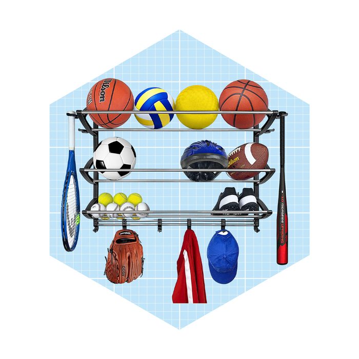 Sports Equipment Rack for Garage