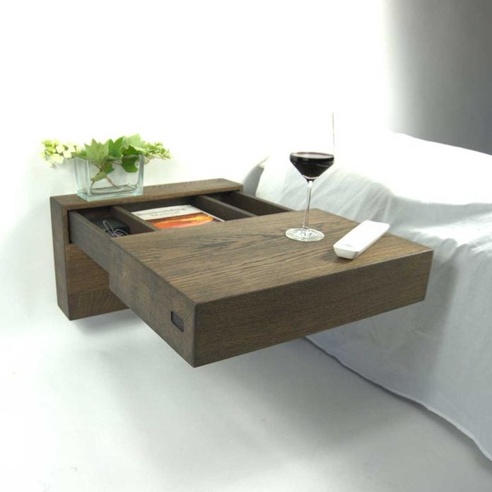 floating bedside table