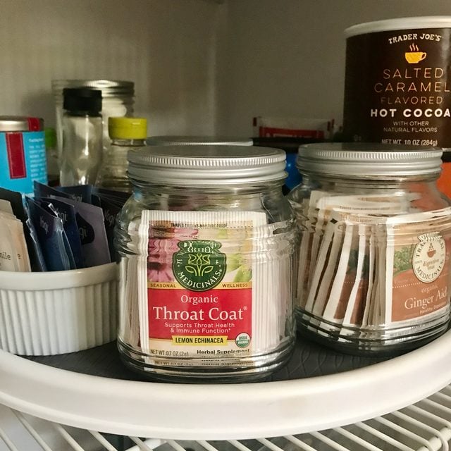 Set Up the pantry with lazy Susans