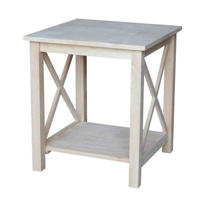 Simple Unfinished End Table Unfinished International Concepts End Tables Ot 70e 64 1000