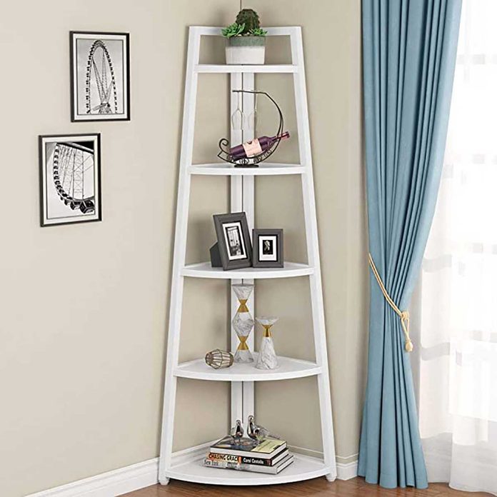 corner ladder shelf