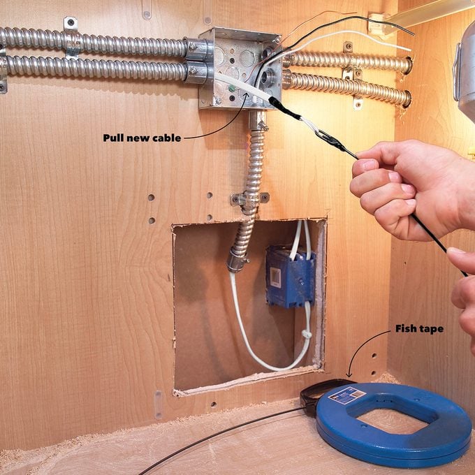 Run Conduit in Closets or Cabinets