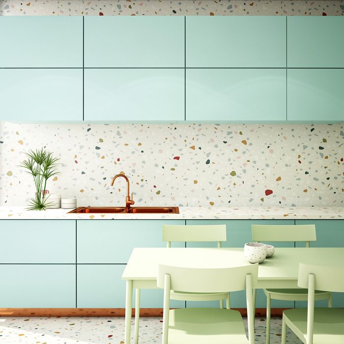 Kitchen Interior Design With Terrazzo
