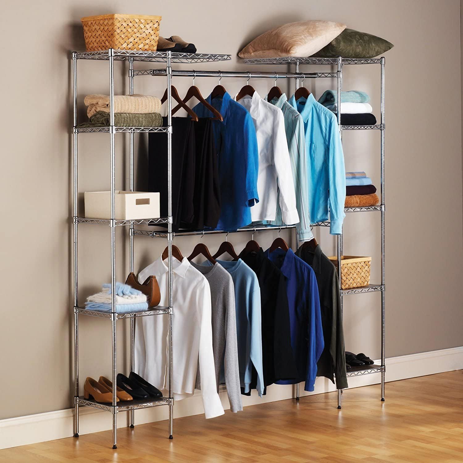 Classic Custom 3-6 ft White Closet Configurations by Rubbermaid at