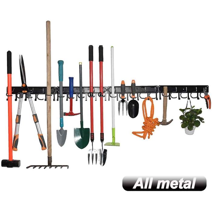 metal garden tool organizer