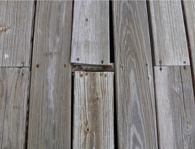 Weathered deck