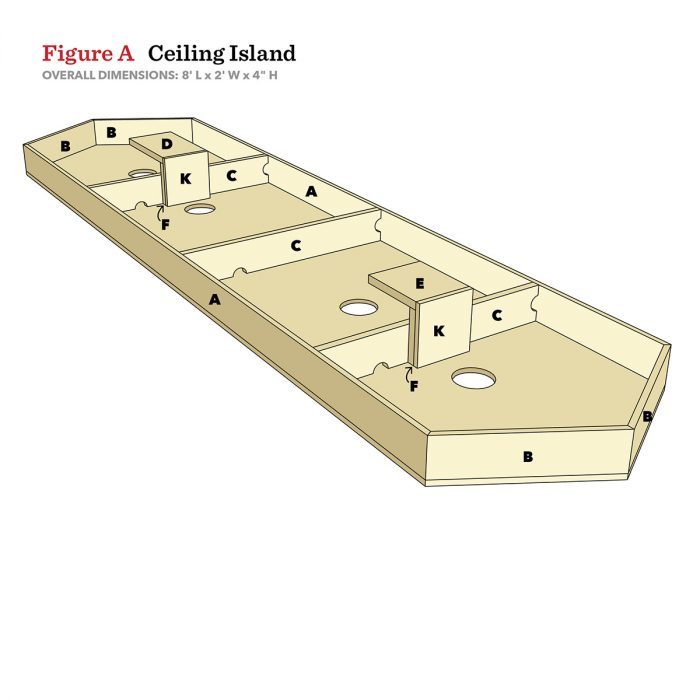 Ceiling Island Diagram