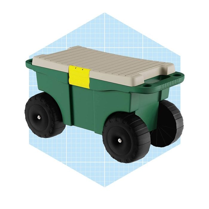Pure Garden Rolling Storage Bin Cart