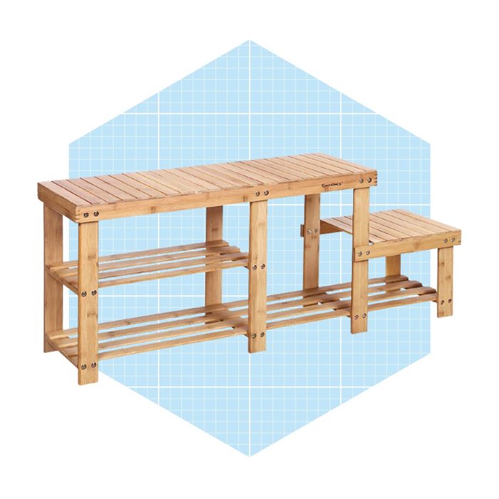 Songmics Bamboo Entryway Storage Rack