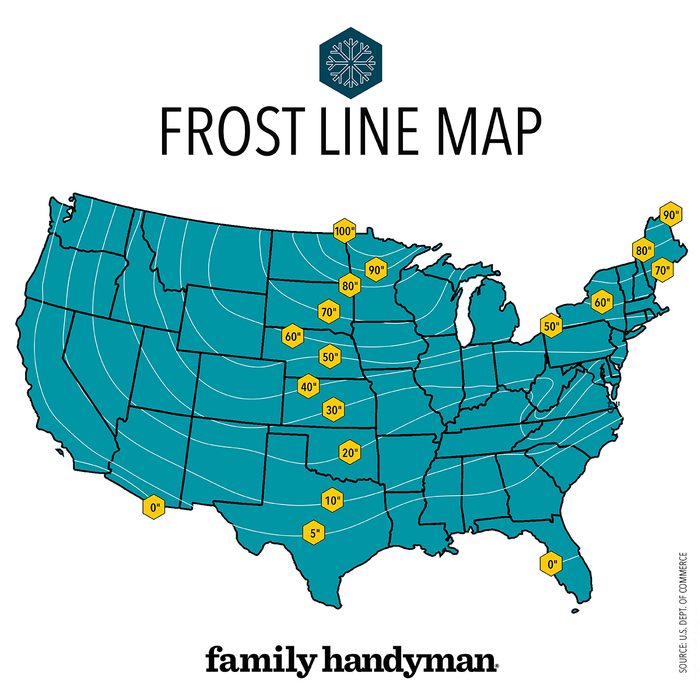 Frost line map