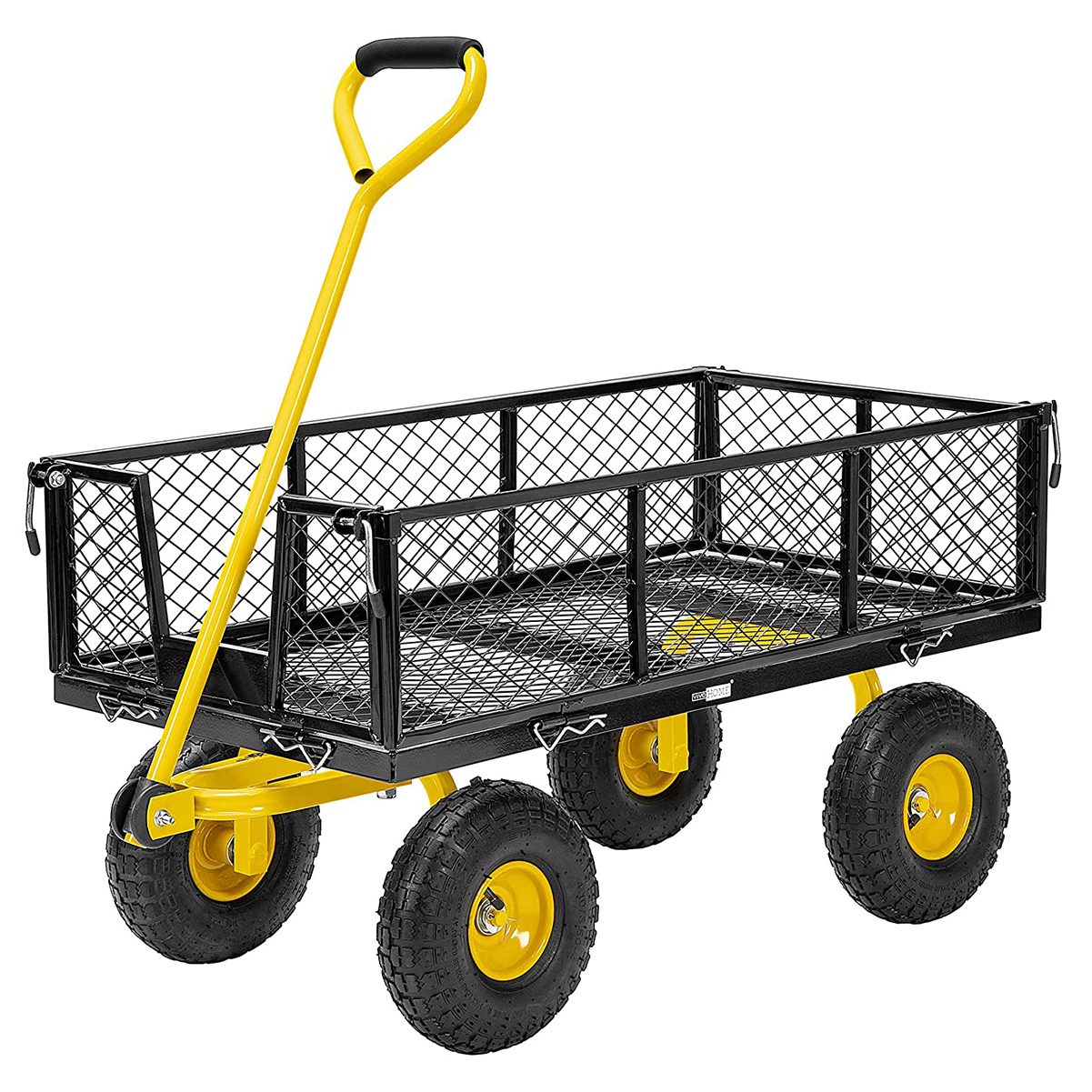 Gorilla Carts GCR-4 4 Cu. Ft, 300-pound Capacity, Poly Yard Cart