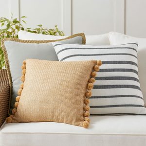Cozy Contrast Gray Indoor:outdoor Pillow Ecomm Potterybarn.com