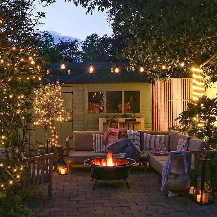 12 Outdoor Fire Pit Lighting Ideas, Solar Lights For Fire Pit Area