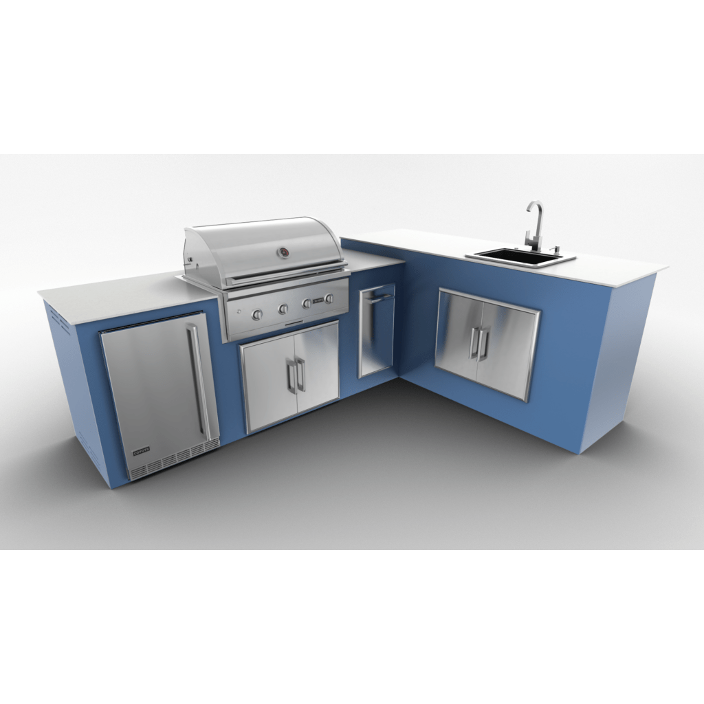 Outdoor Kitchen Kit G8 Lshape C36 Doubledoor Sink Right Navymarine 3 1024x576