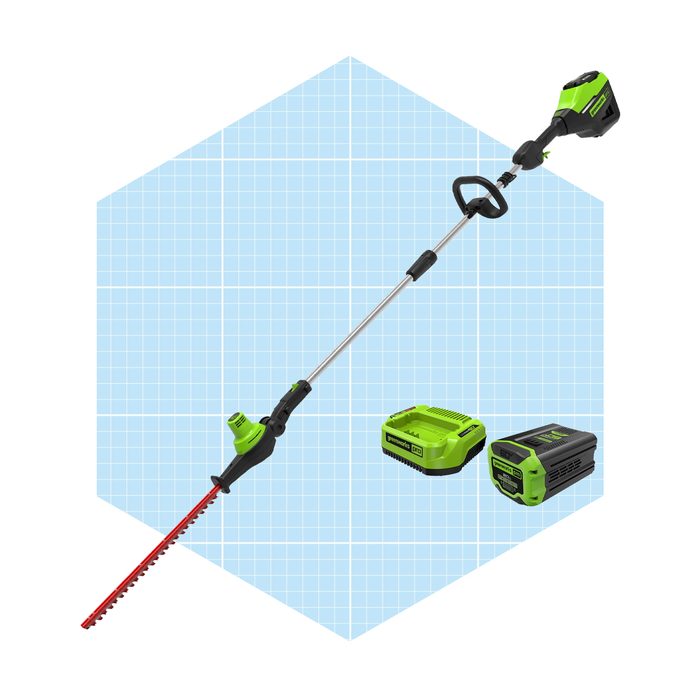 60v 20 Cordless Battery Pole Hedge Trimmer W: 2.0 Ah Battery & Charger Via Merchant