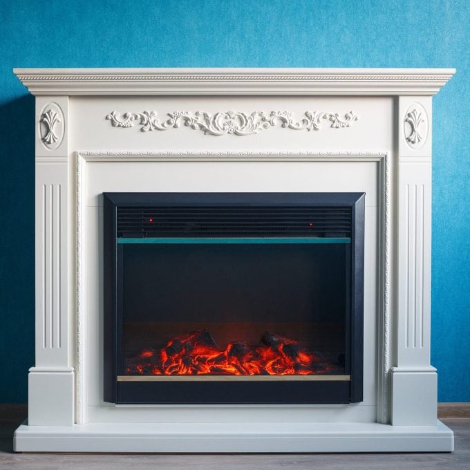 Black Electric Fireplace