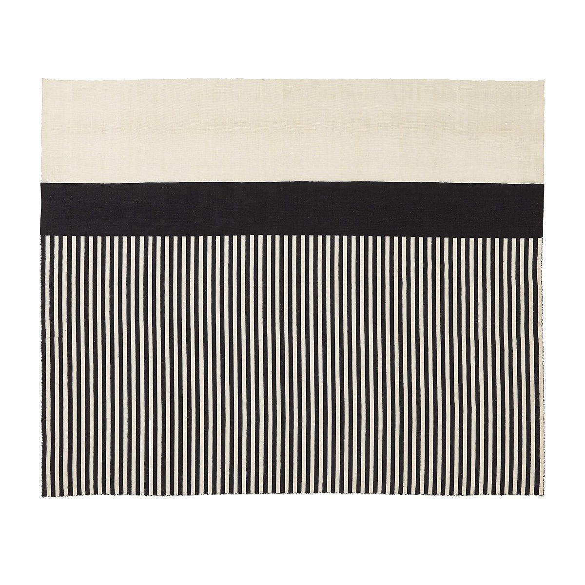 Cb2 Black And White Outdoor Rug