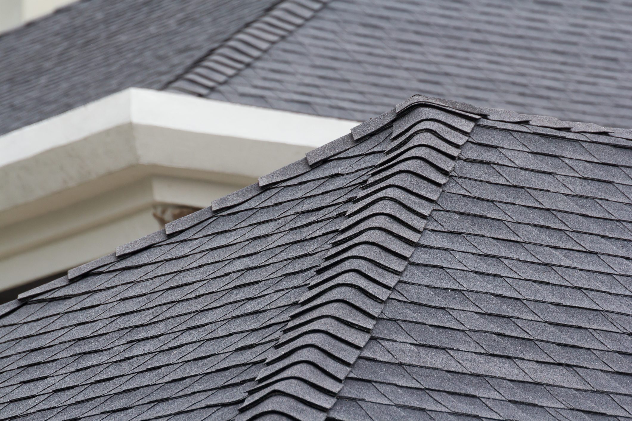 roof shingles of residential home