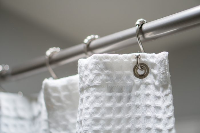clean cloth shower curtain