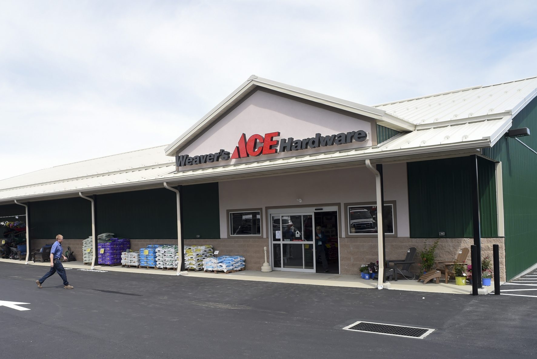 new Ace hardware store facade