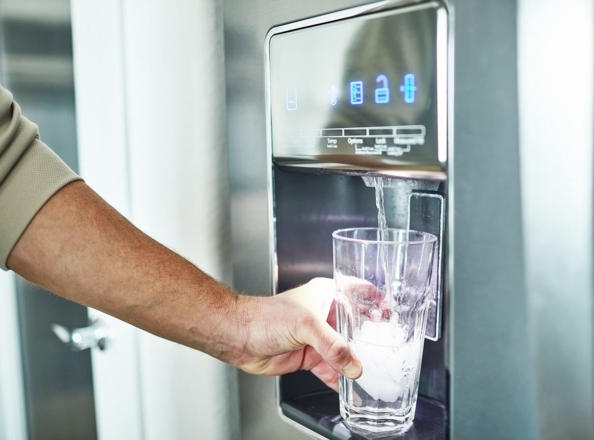 Attempting to install an ice maker water line to the fridge. The