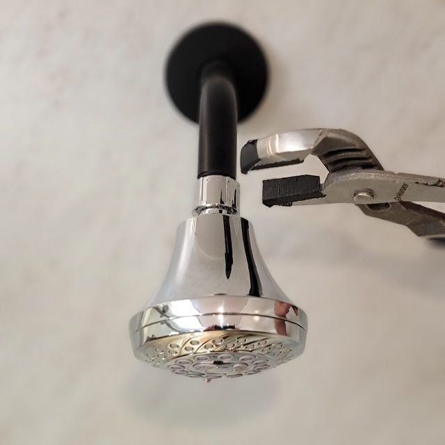 removing old shower head