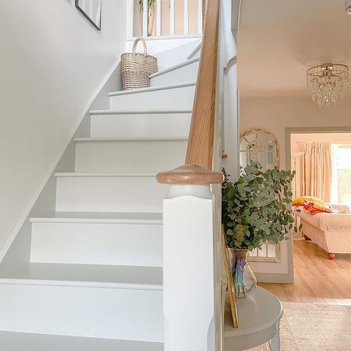 Simple Gray Painted Stairs
