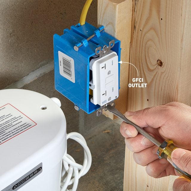 Install a GFCI outlet