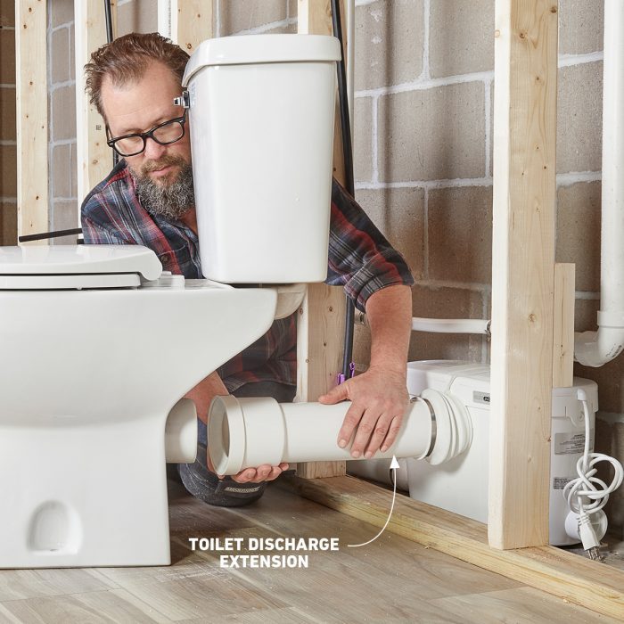 How To Add A Bathroom Basement The Easy Way Family Handyman - How To Install Bathroom In Basement With Septic Tank