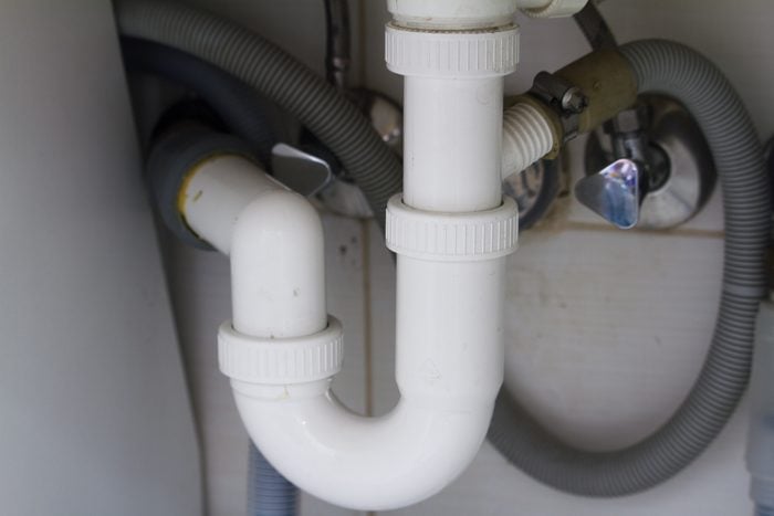 plumbing Trap underneath kitchen sink