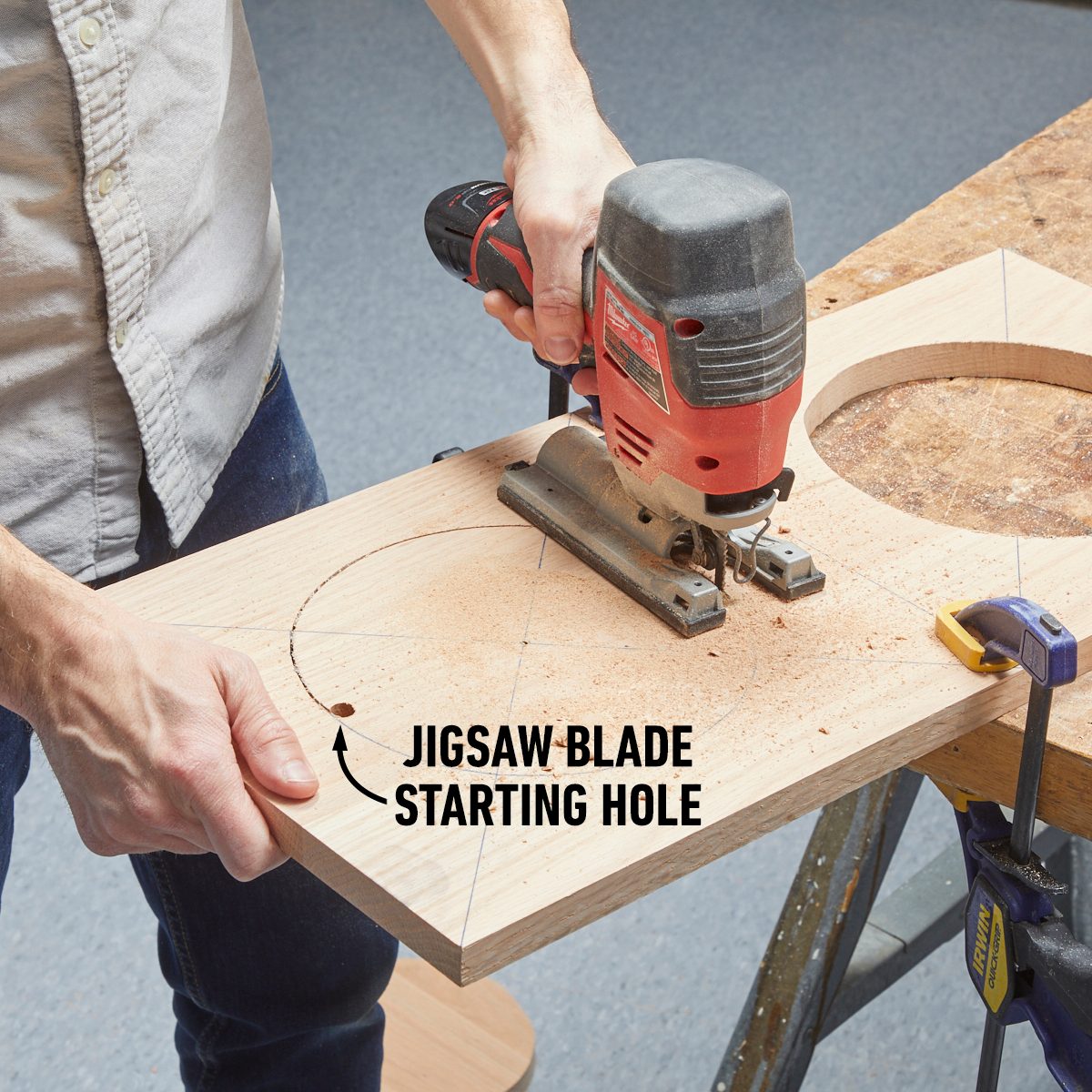 Cut Holes With A Jig Saw