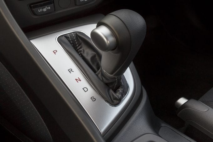 automatic transmission gear stick inside car