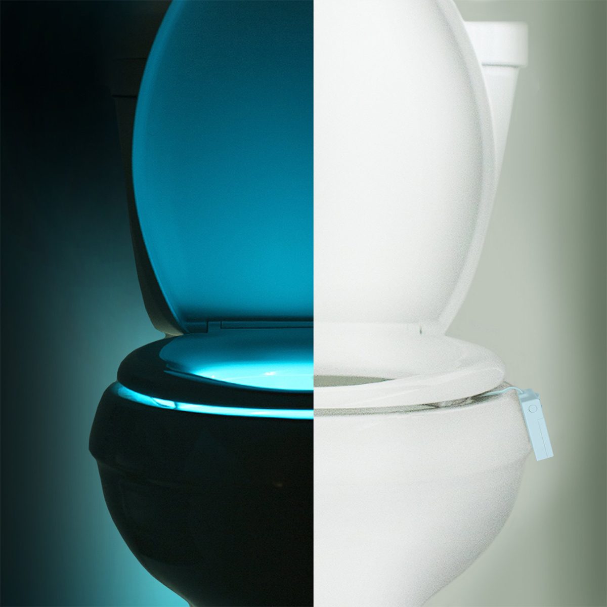 Sunnest Toilet Bowl Night Light 16 Colors Motion Activated with Toilet Light 