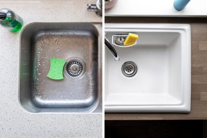 Undermount Vs Drop In Sinks Which Is Better The Family Handyman - Integrated Bathroom Sink Vs Undermount Kitchen