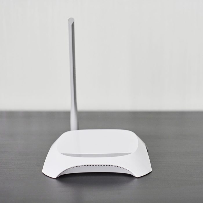 WiFi wireless router, copy space.