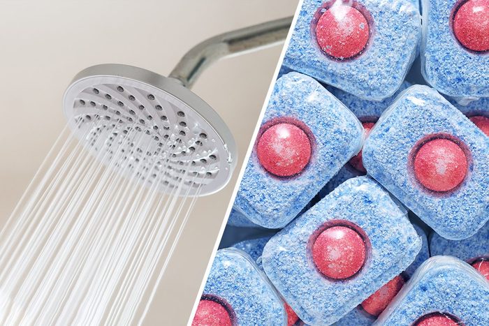 Shower Head And Dishwasher Tablets Gettyimages