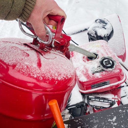 Check Fuel of the snow blower