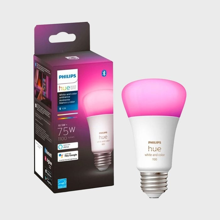 Philips Hue White And Color Ambiance A19 Bluetooth 75w Smart Led Bulb