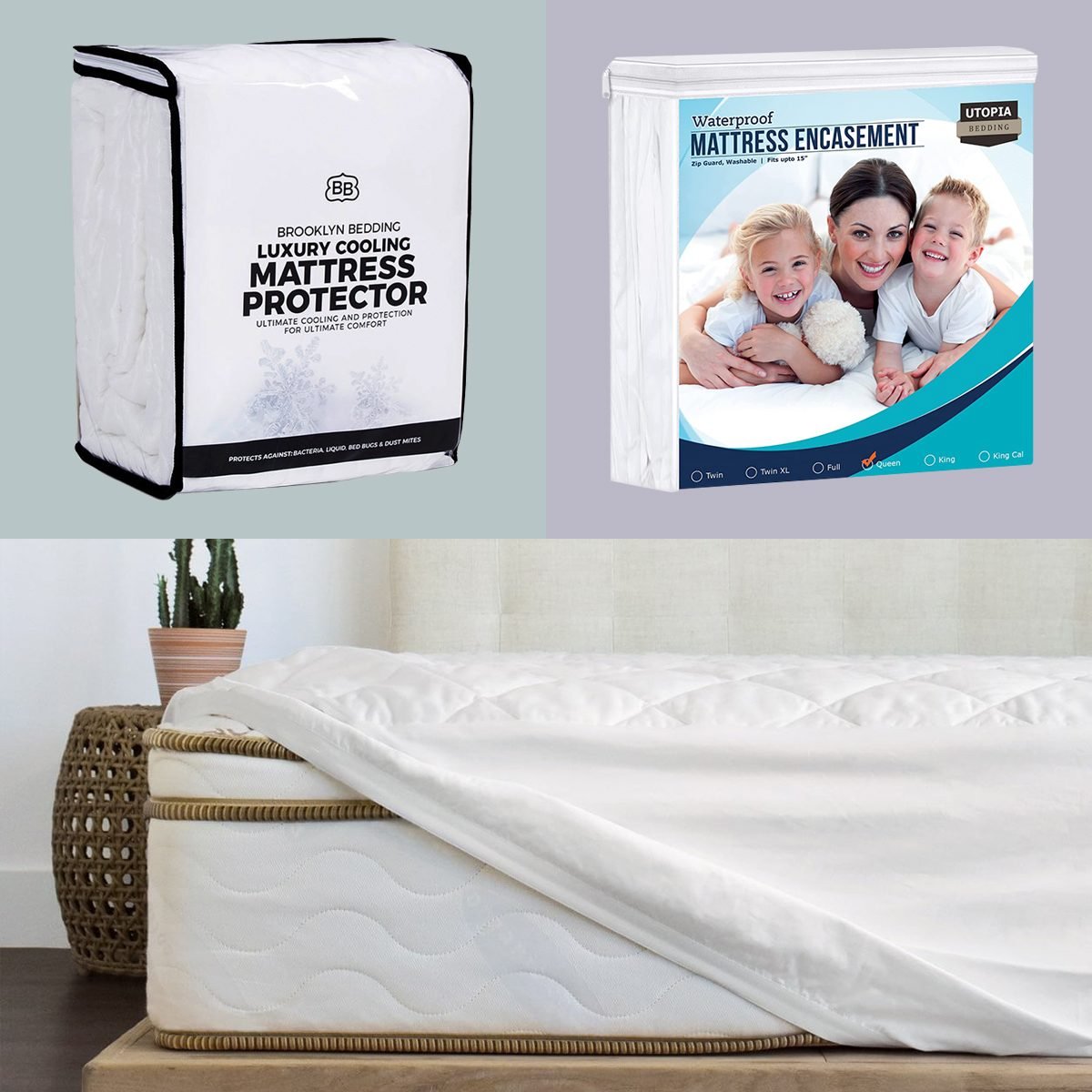 Best Mattress Protectors Product Collage
