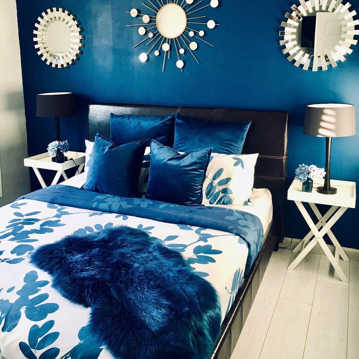Blue Glam Bedroom 