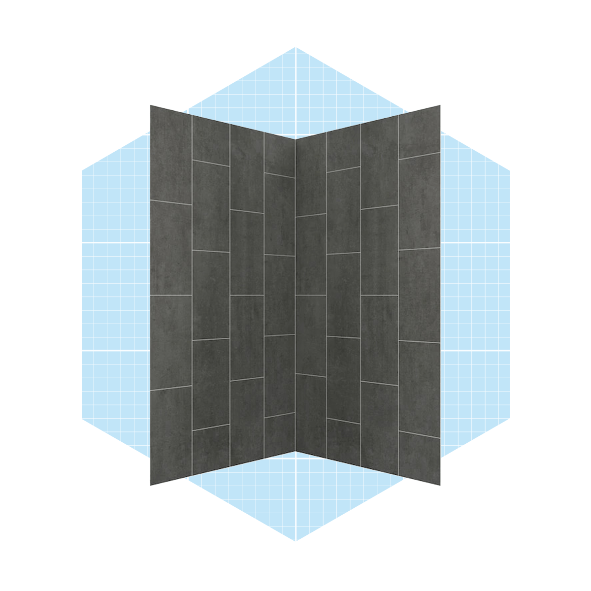 Foremost Foremost Shower Wall In Slate Ecomm Via Lowes.com