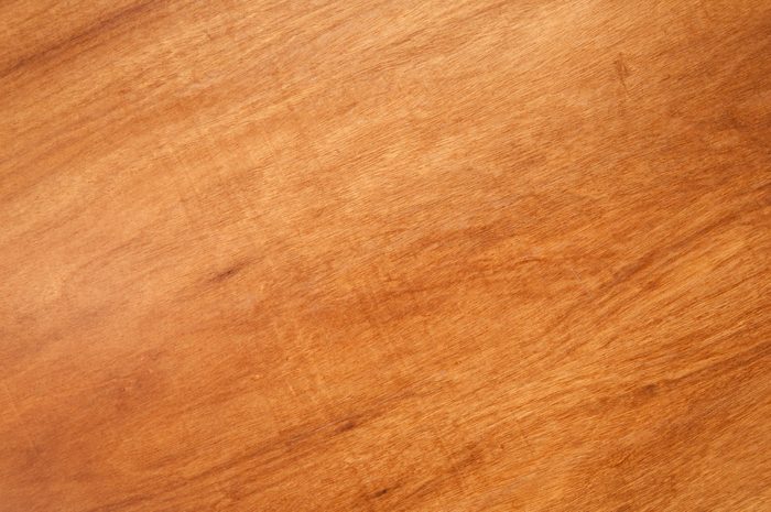 Smooth surface of wooden table