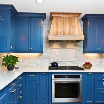 Home Improvement Remodeled Contemporary Kitchen design beautiful blue kitchen cabinets