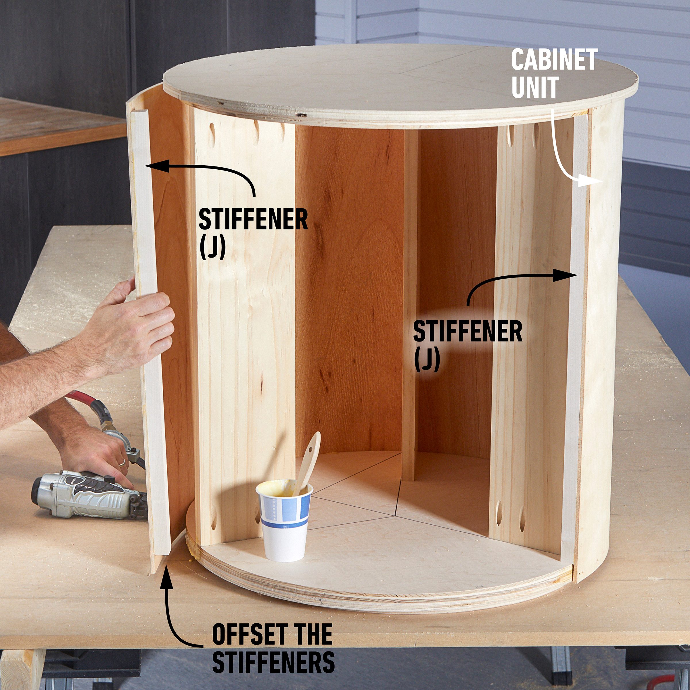 family handyman spinning bar cabinet step 8 01