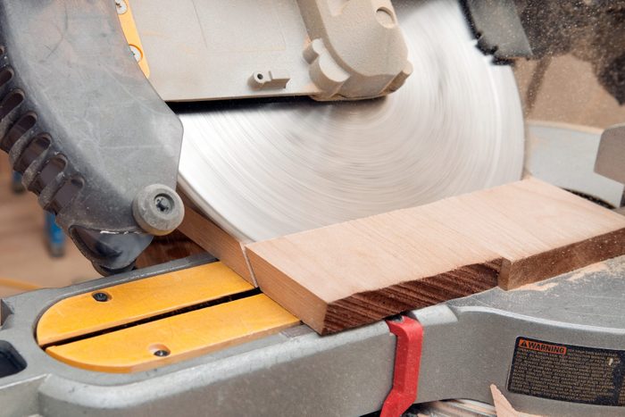 Sliding Compound Miter Saw Cut Detail