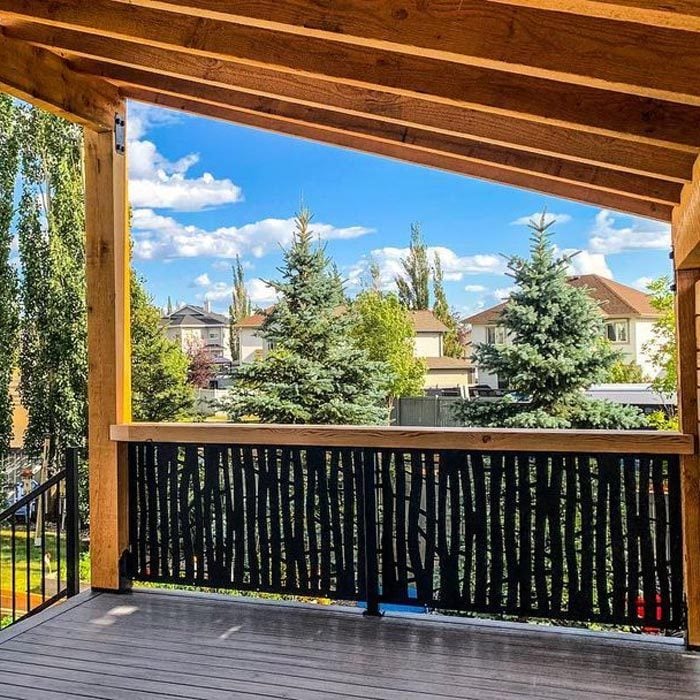 Adding Curb Appeal With Modern Cedar Railing