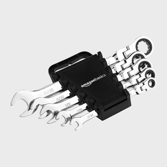 Amazon Basics Flexible Ratcheting Wrench Set Ecomm Via Amazon