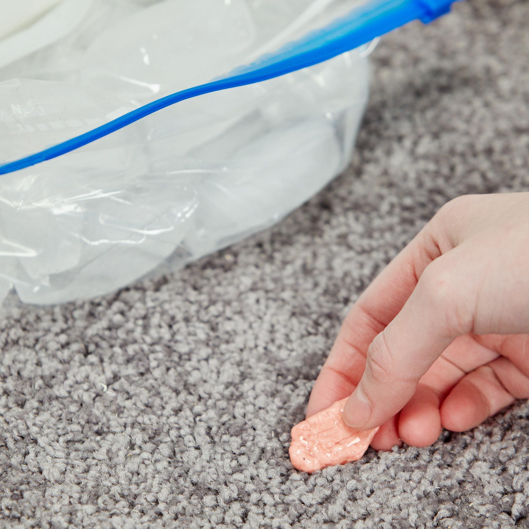 Remove Gum From Carpet With Ice Parent Tip