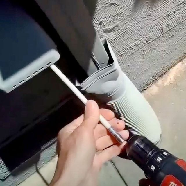 Vent Cleaning Tool On Drill